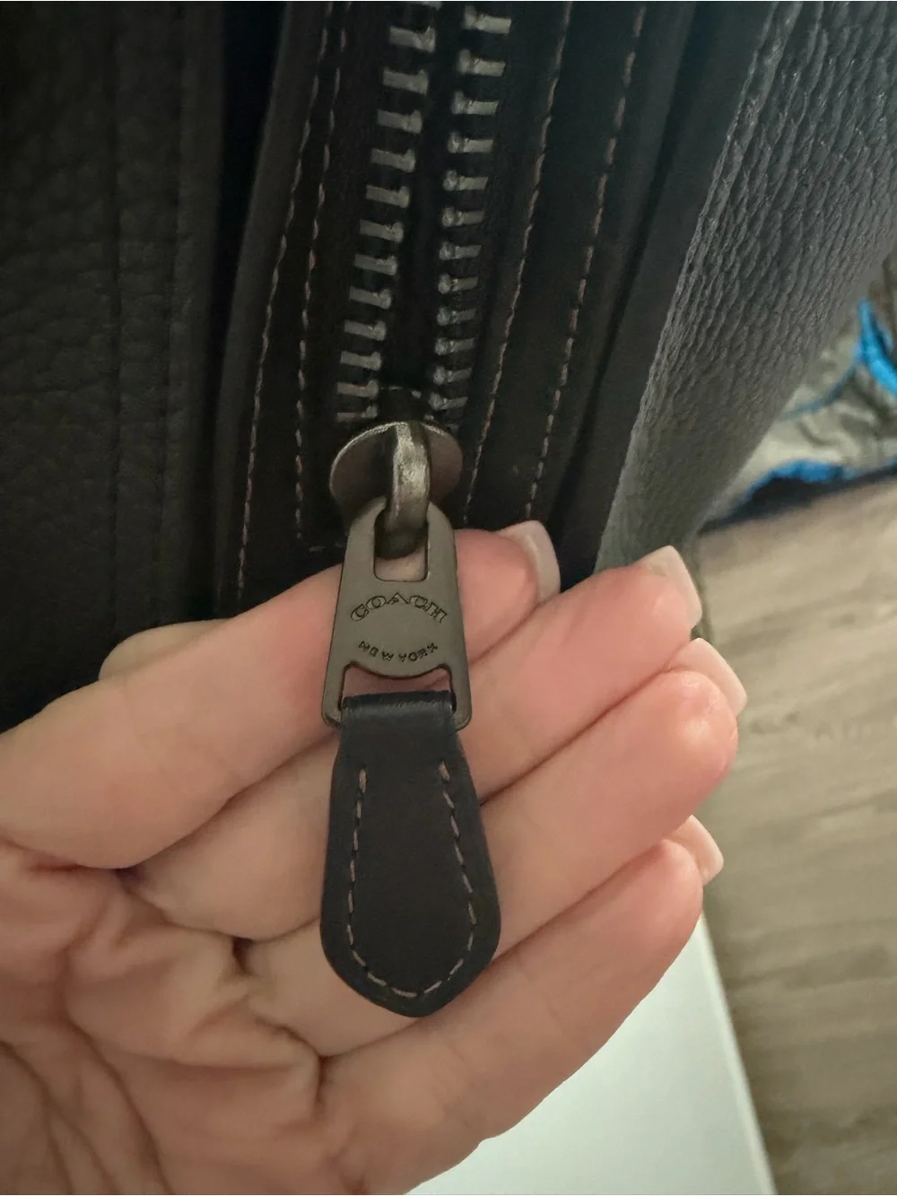 Coach pebbled leather